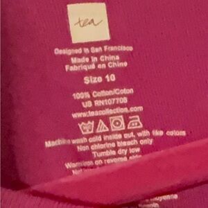 Tea Collection Girls Long Sleeve Dress – Size 10